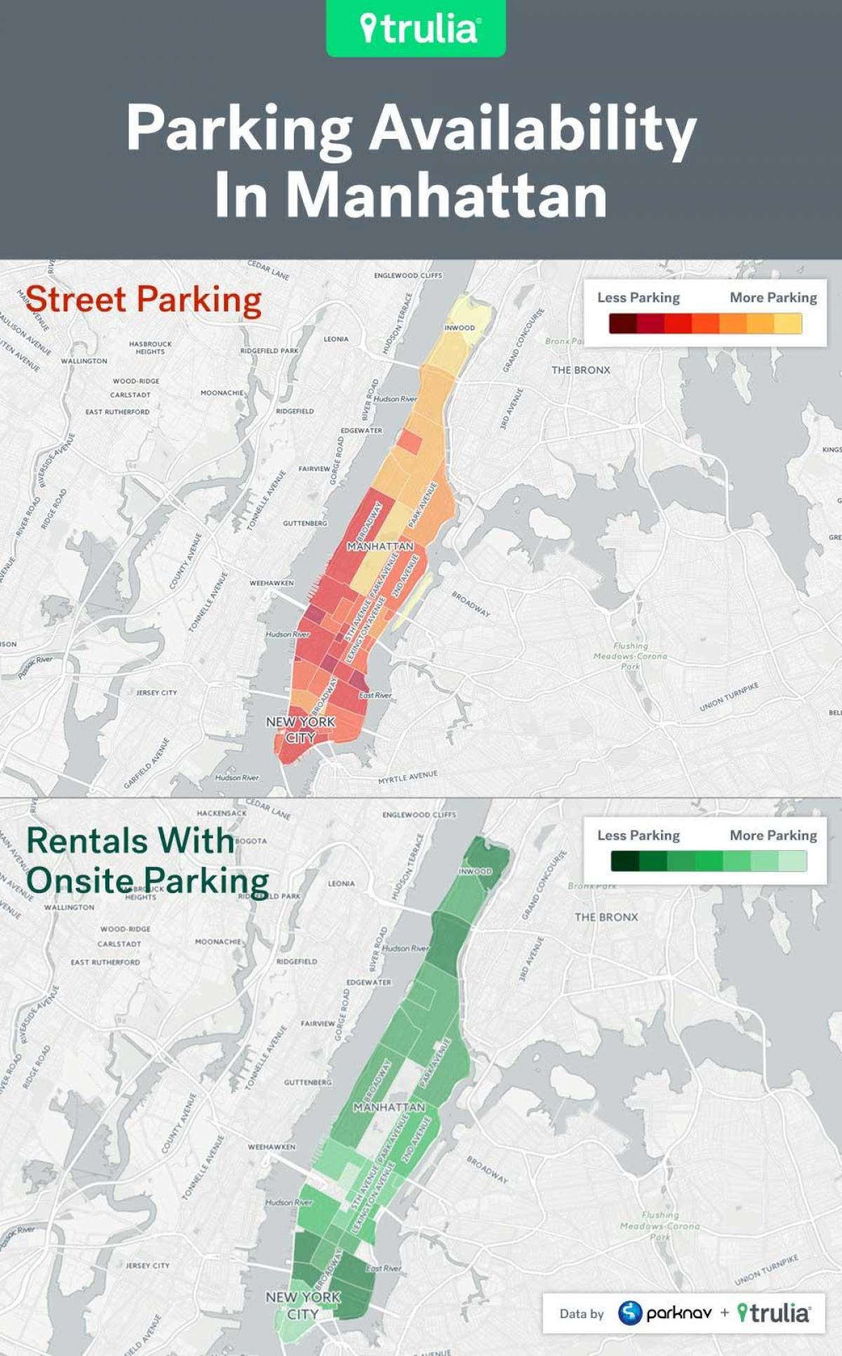 Manhattan Street Parking Map 