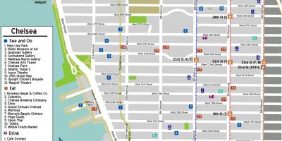 Map of Chelsea Manhattan
