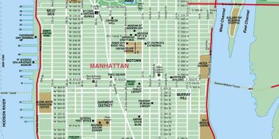 Manhattan roads map