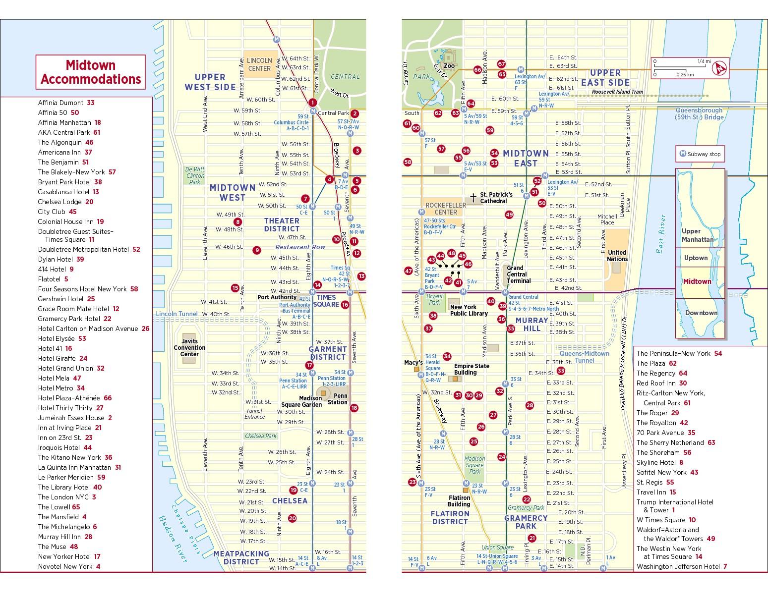 Map Of Midtown Manhattan Printable 