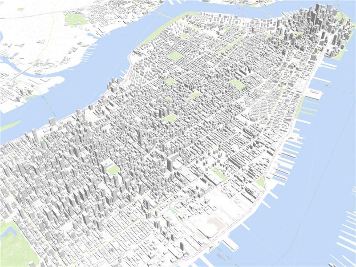 Manhattan 3d map