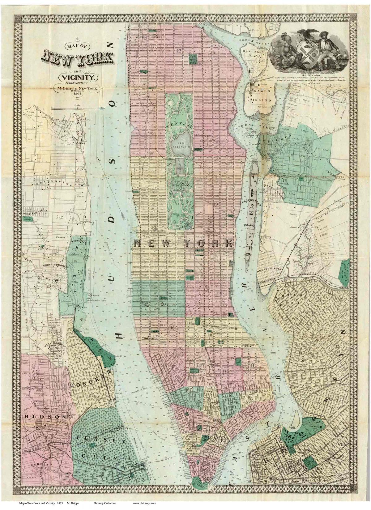 historical Manhattan maps