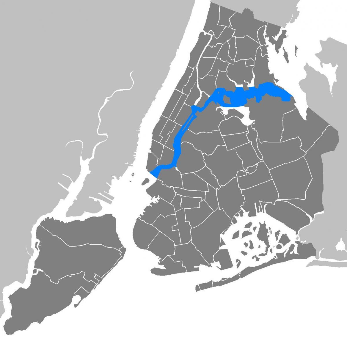map of Manhattan vector