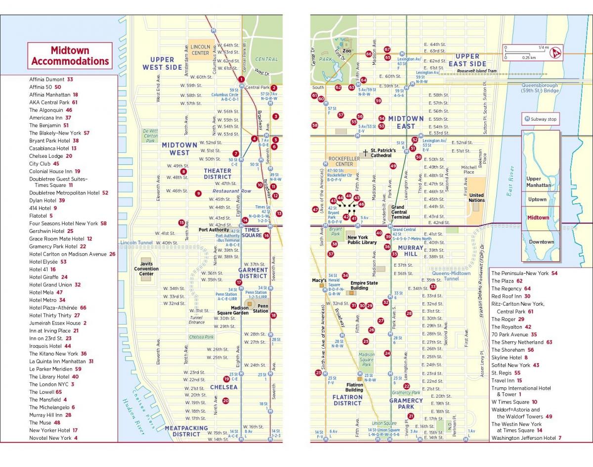 printable walking map of midtown Manhattan