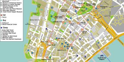 Map of downtown Manhattan ny