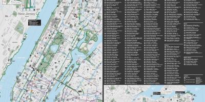Manhattan bike lane map