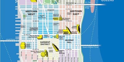 Map of Manhattan island