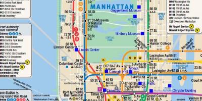 Manhattan rail map