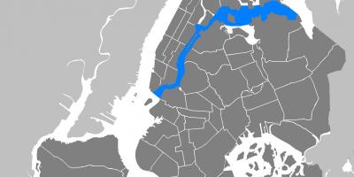 Map of Manhattan vector