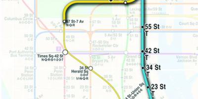 Map of second avenue subway